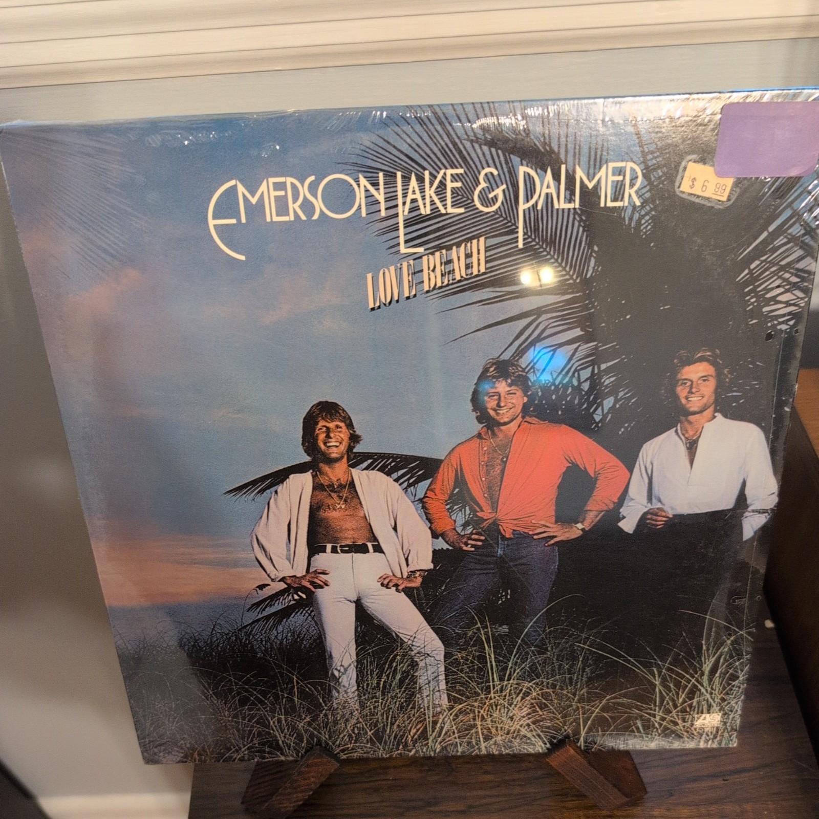 EMERSON LAKE & PALMER Love Beach Pop Rock LP Sealed VINYL Record NEW OLD STOCK