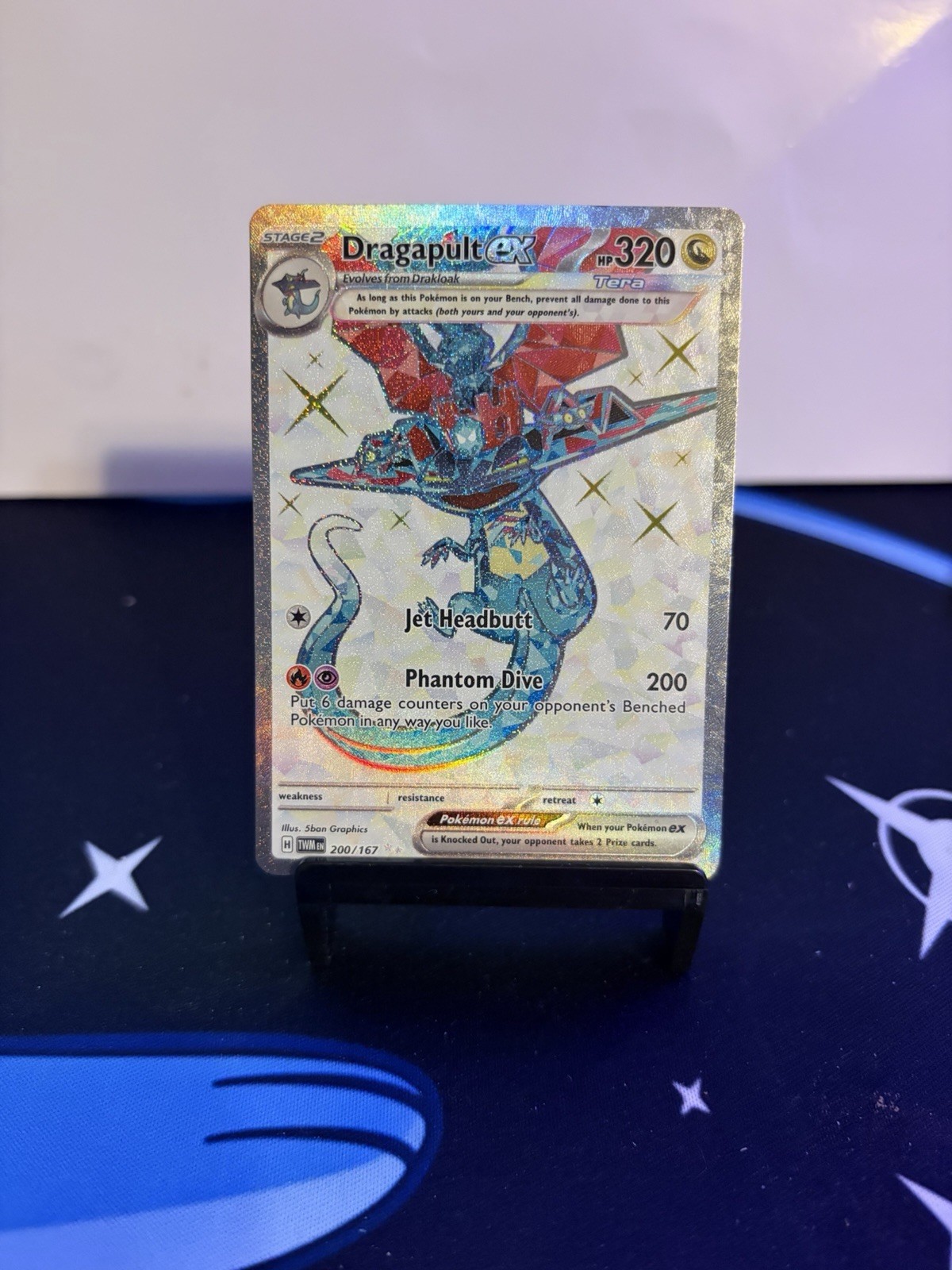 Pokemon Dragapult ex 200/167 Sv06: Twilight Masquerade Holo Full Art Near Mint
