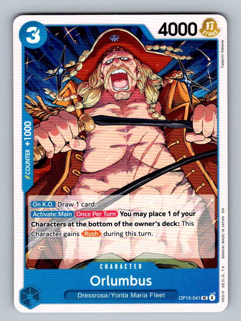 Carte evento Orlumbus UC Adventure on Kami's Island uscita OP15-041 NM