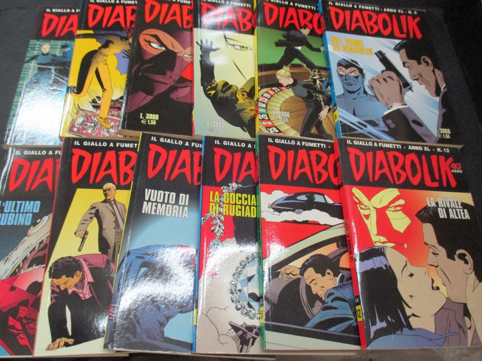 DIABOLIK ANNO XL 2001 1/12 - ANNATA COMPLETA