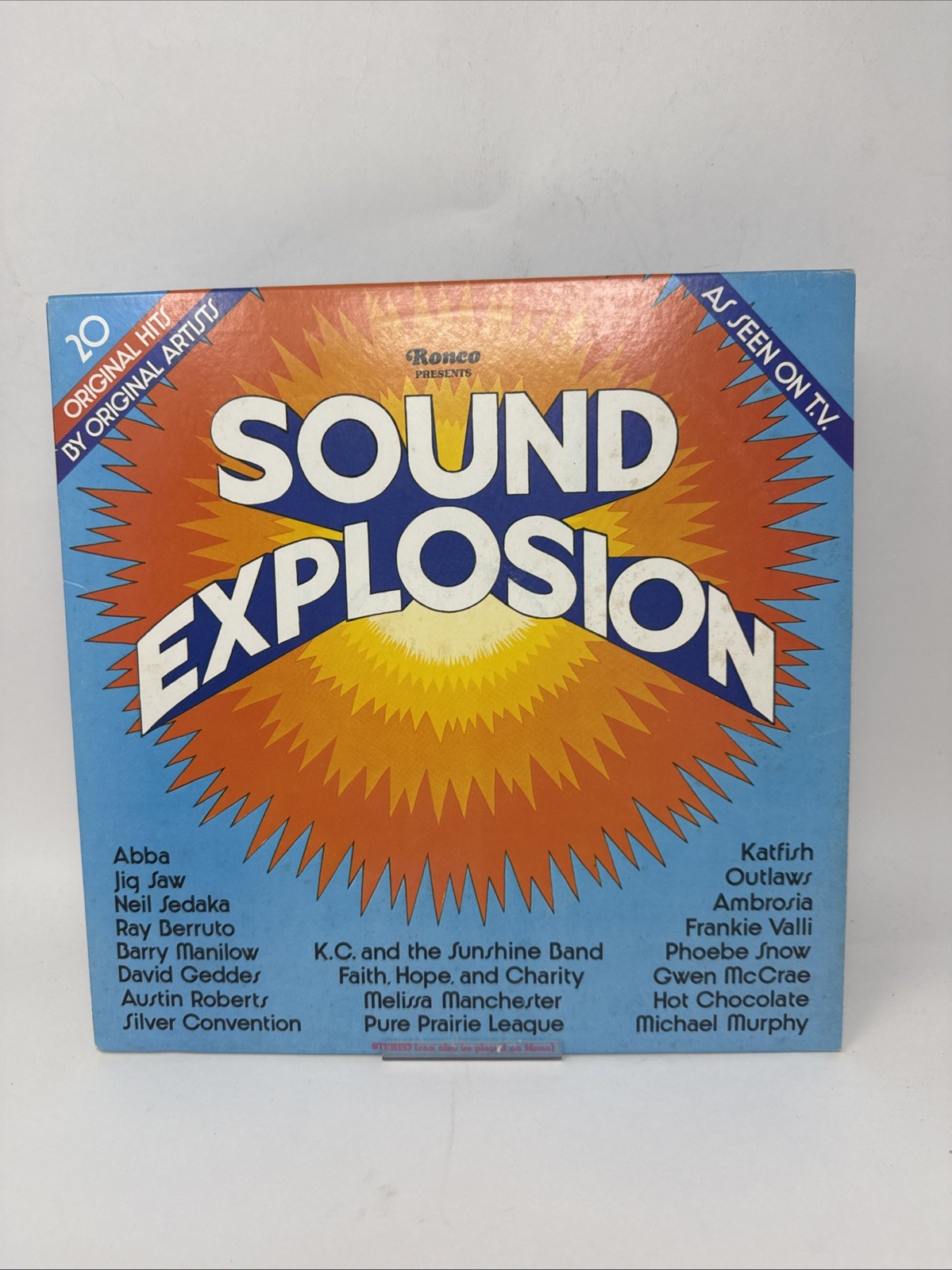 Ronco Presents Sound Explosion 1976 Vinyl LP VG Various Artists Rock Compilation