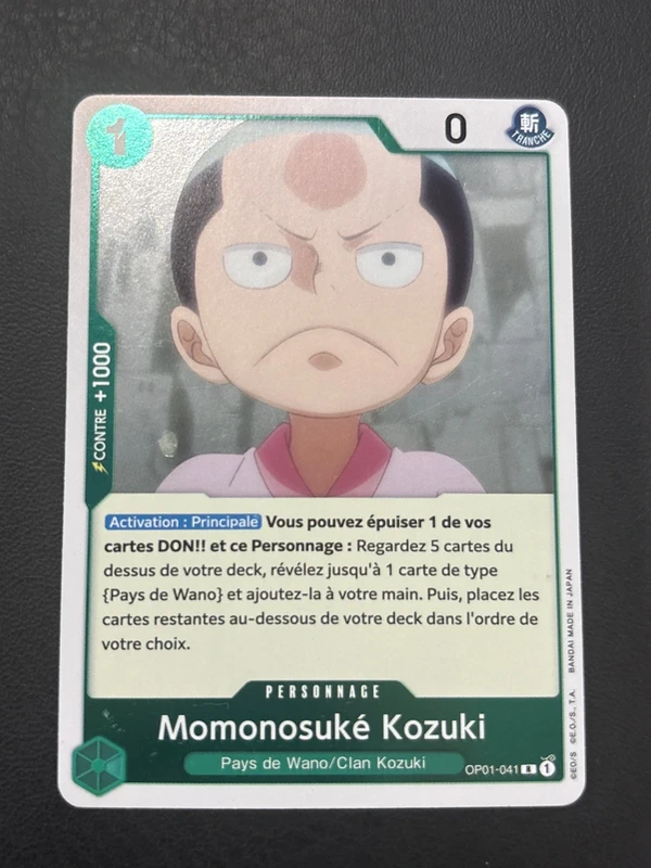 Momonosuke kozuki OP01-041 one piece fR