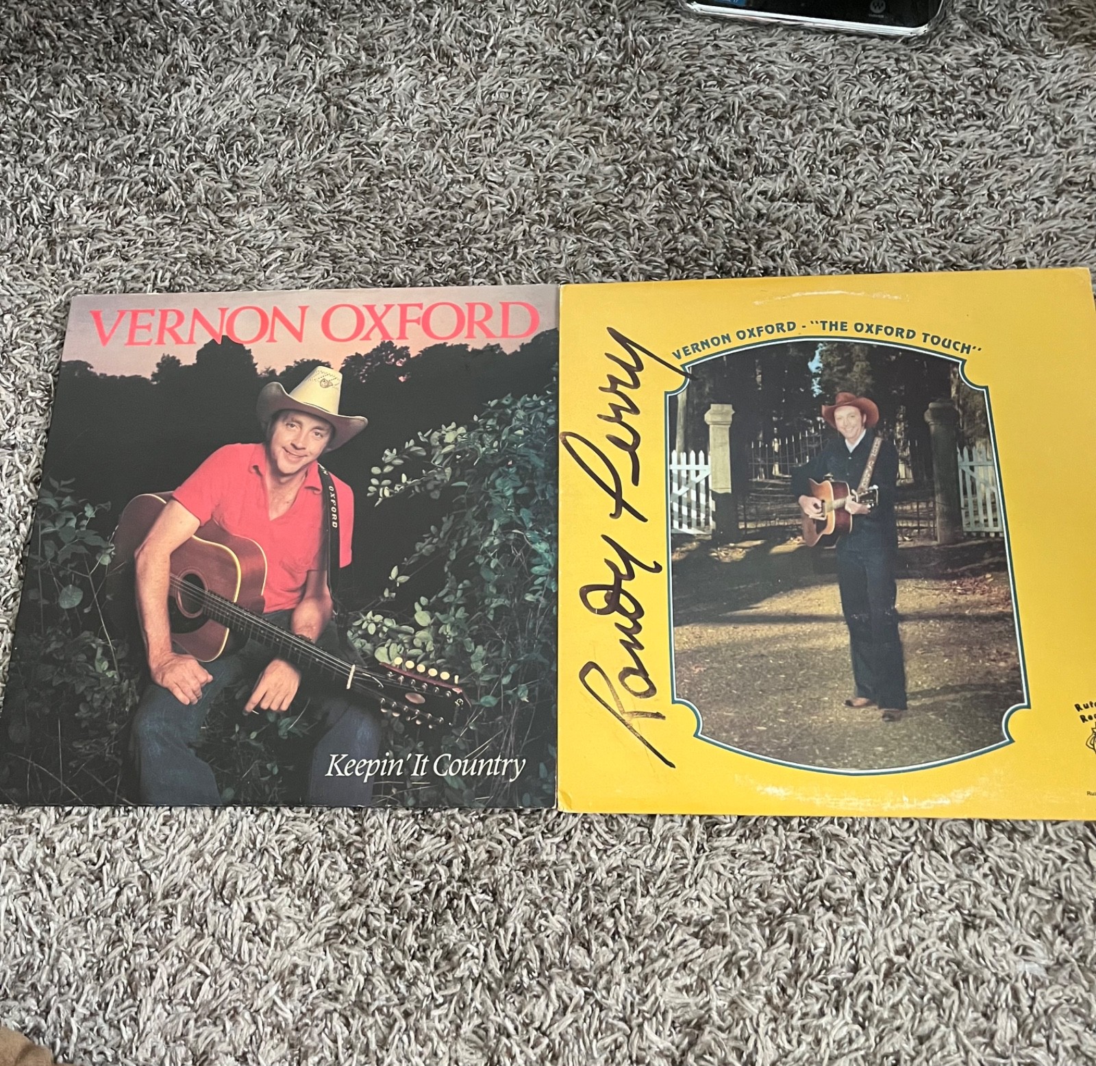 VERNON OXFORD 80'S 2 LP LOT THE OXFORD TOUCH + KEEPIN' IT COUNTRY RARE OUTLAW