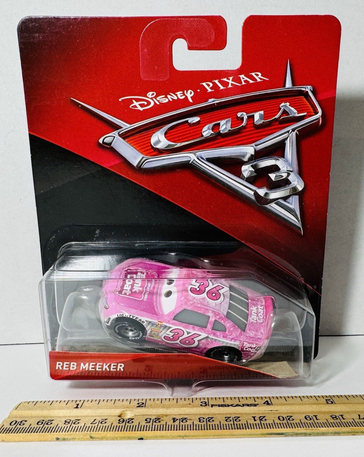 Disney Pixar Cars 3 Reb Meeker #36 auto pressofusa nuova con scatola