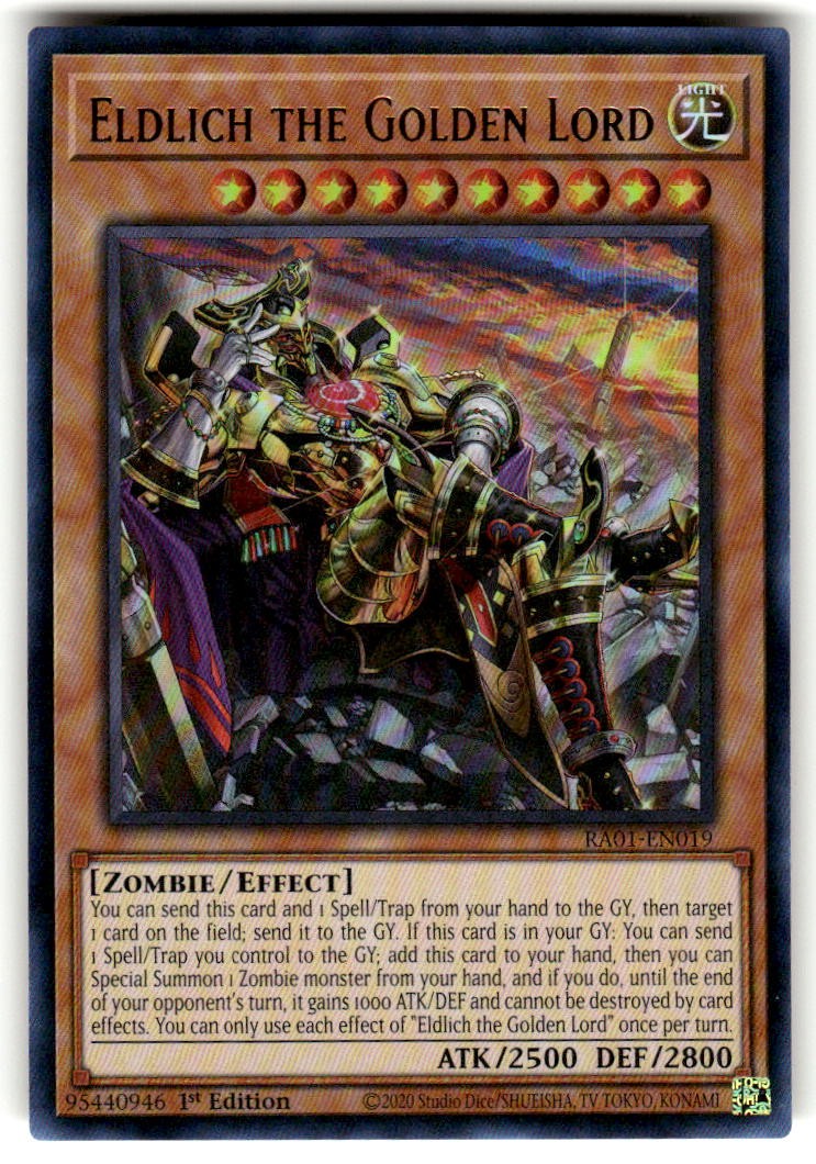 Eldlich il Signore d'Oro (Arte Alternativa) 1° Ed SR 25° Anniversario RA01-EN019 NM
