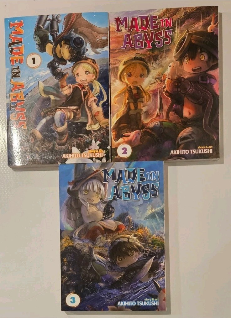 MADE IN ABYSS VOL 1 2 3 MANGA ENGLISH SEVEN SEAS AKIHITO TSUKUSHI 1st PRINTINGS