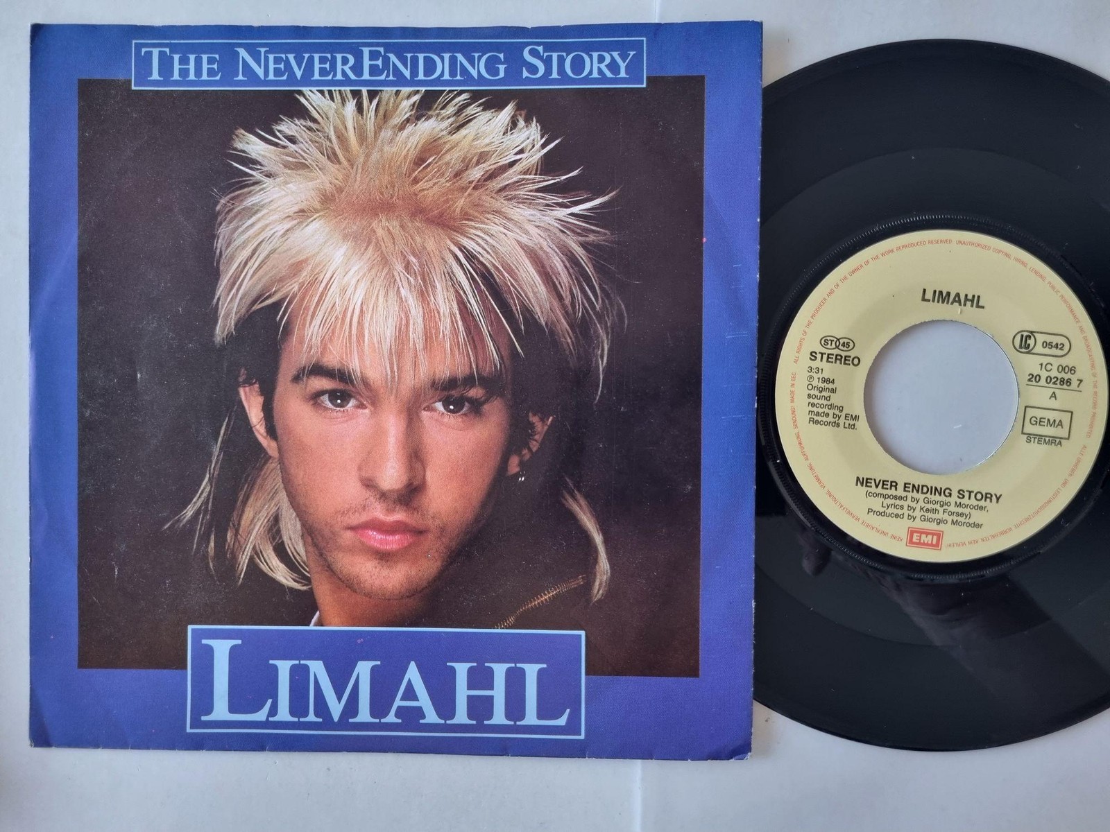 Limahl - Never Ending Story 7'' Vinyl Germany