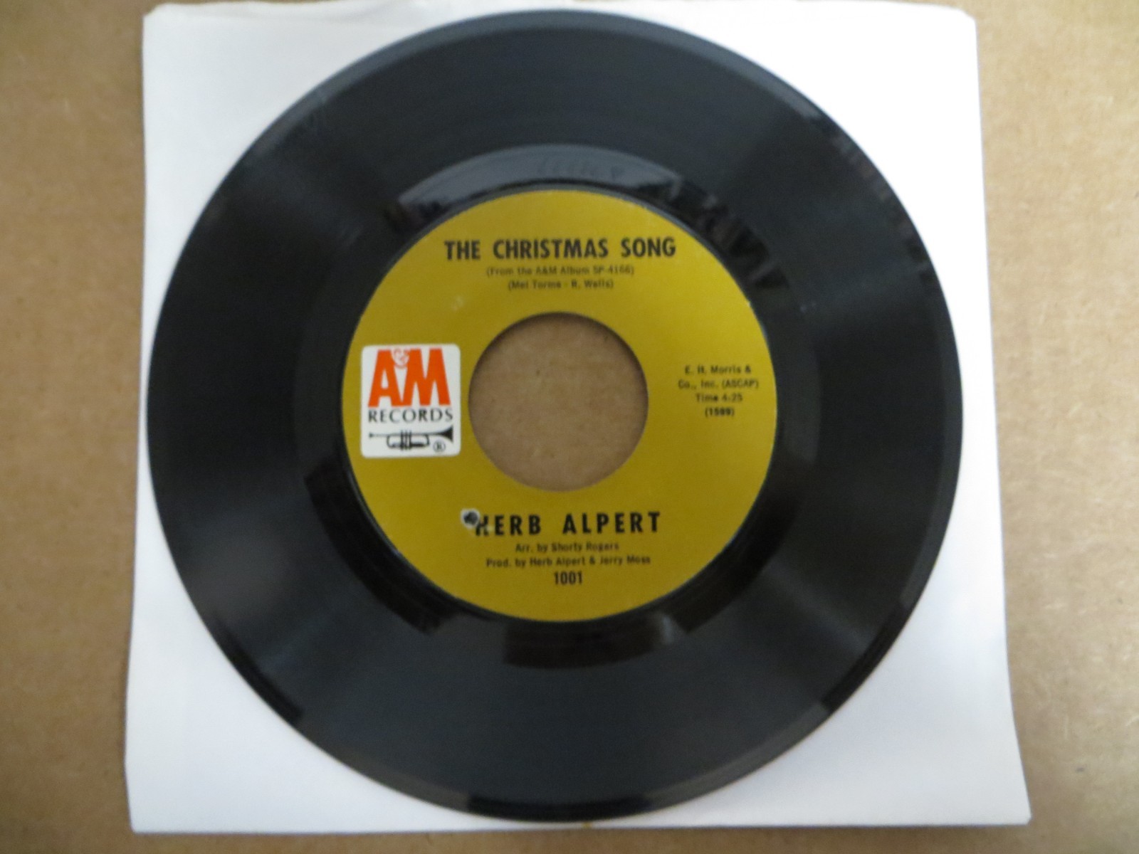 Herb Alpert & Tijuana Brass – The Christmas Song / My Favorite Things - 7" 45