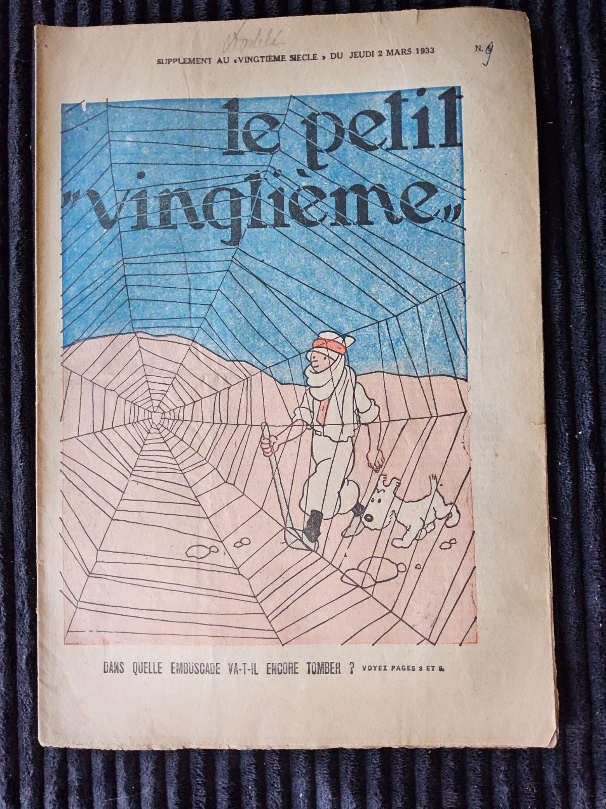 Tintin - Petit Vingtième - Numéro 9 de 1933