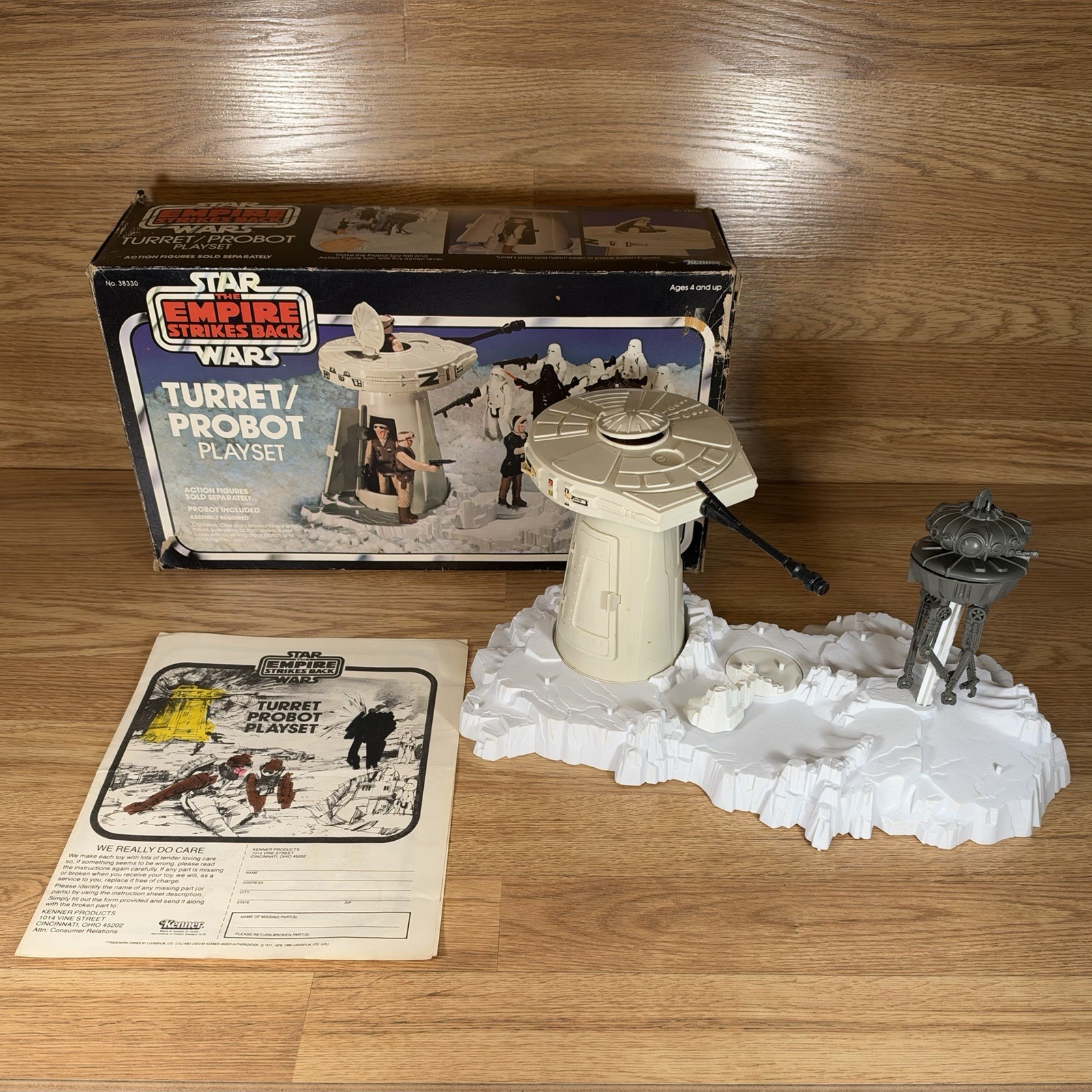 Vintage 1980 Kenner Star Wars Turret Probot Playset 38330 Hoth Empire w/ Box