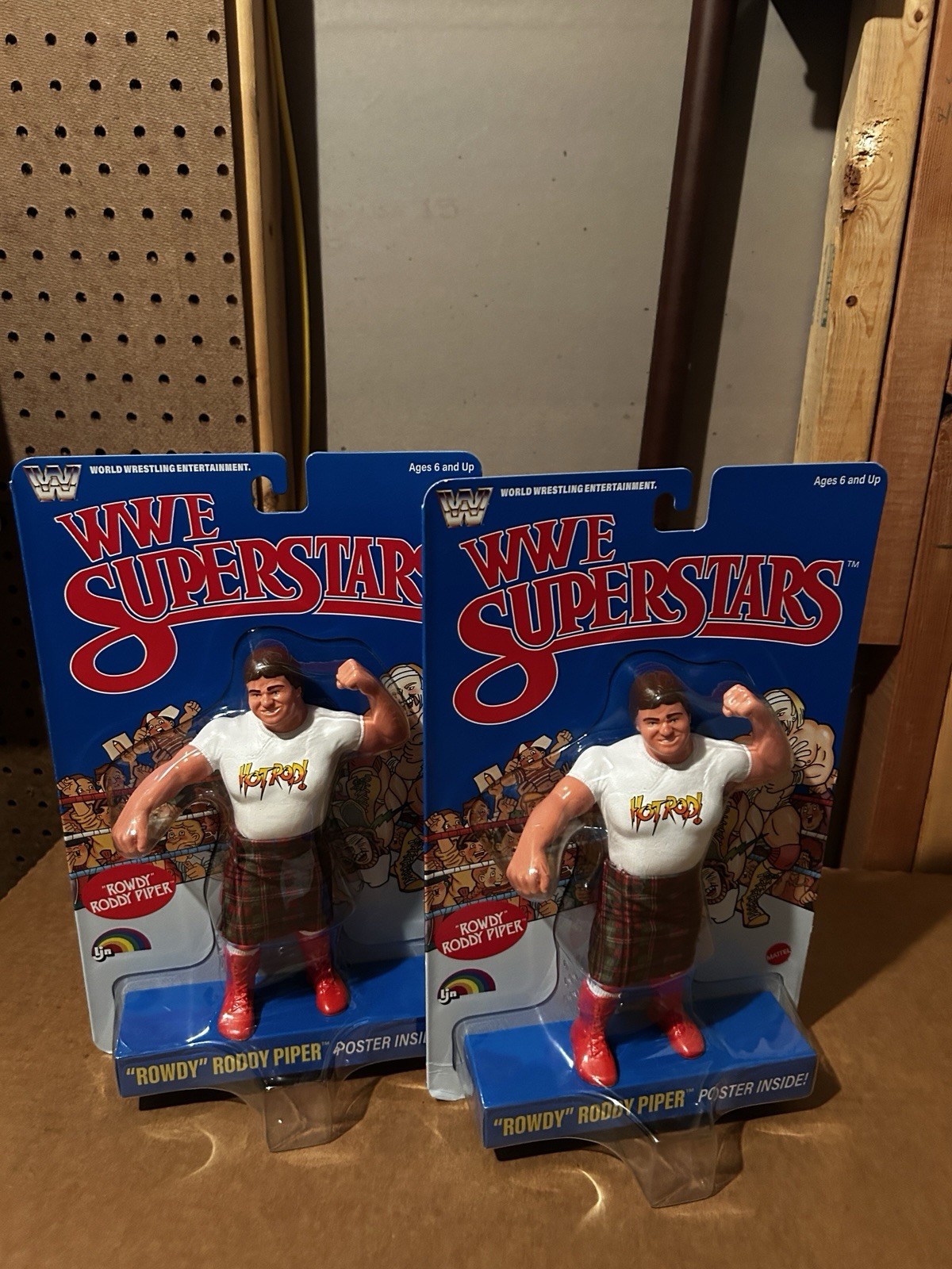 WWE Rowdy Roddy Piper LJN Series 3 Mattel Wrestling Figure Blue Card