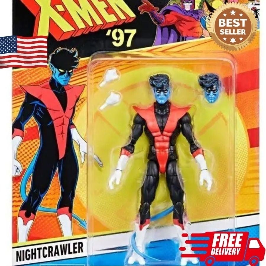 X-Men 97 Marvel Legends NIGHTCRAWLER Modellino HASBRO Retro Animato Cartone Animato