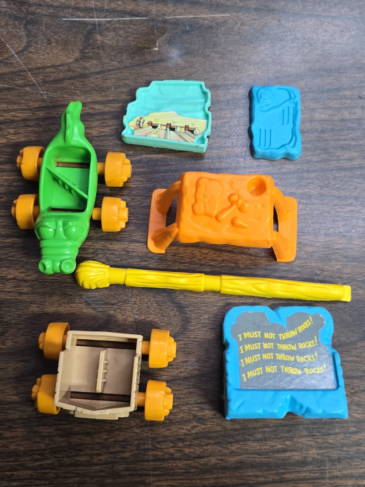 Vintage  Coleco 1986 The Flintstones Bedrock Elementary School Playset Parts 