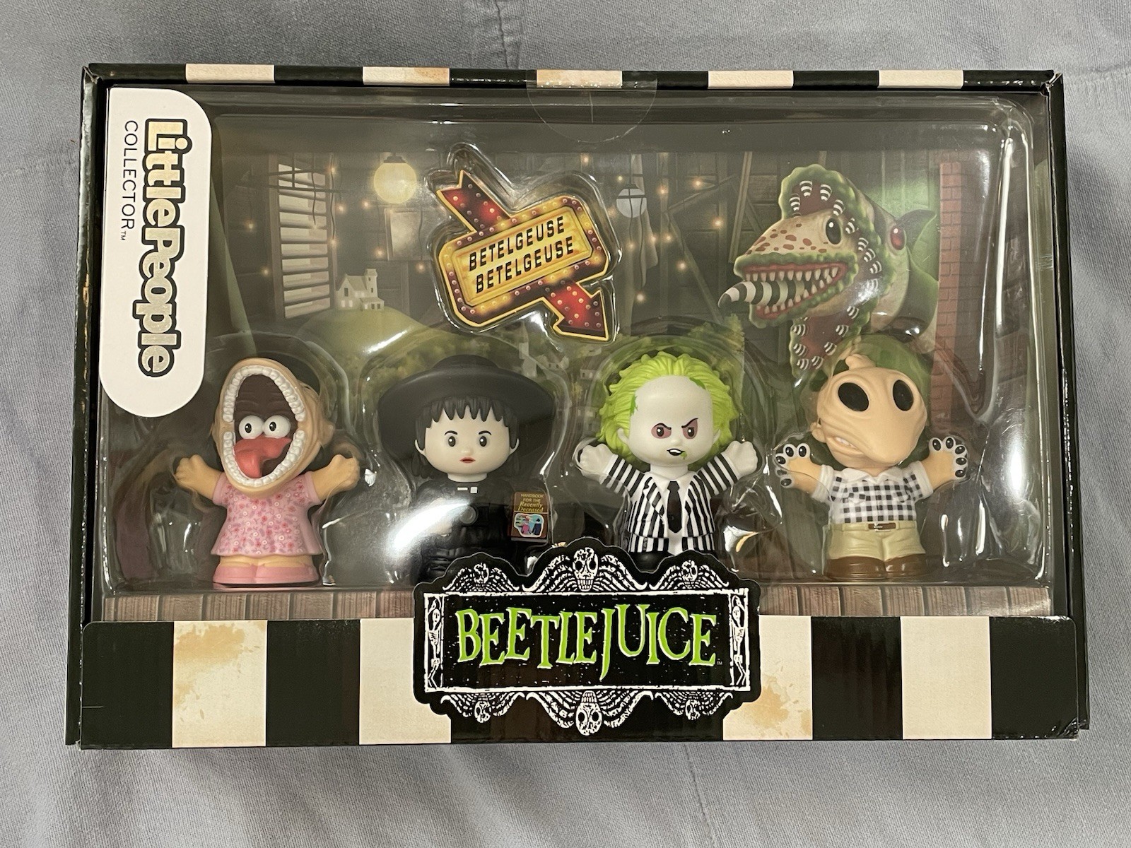 NEW Mattel Fisher-Price Little People Collector - Beetlejuice - 4 Character Set