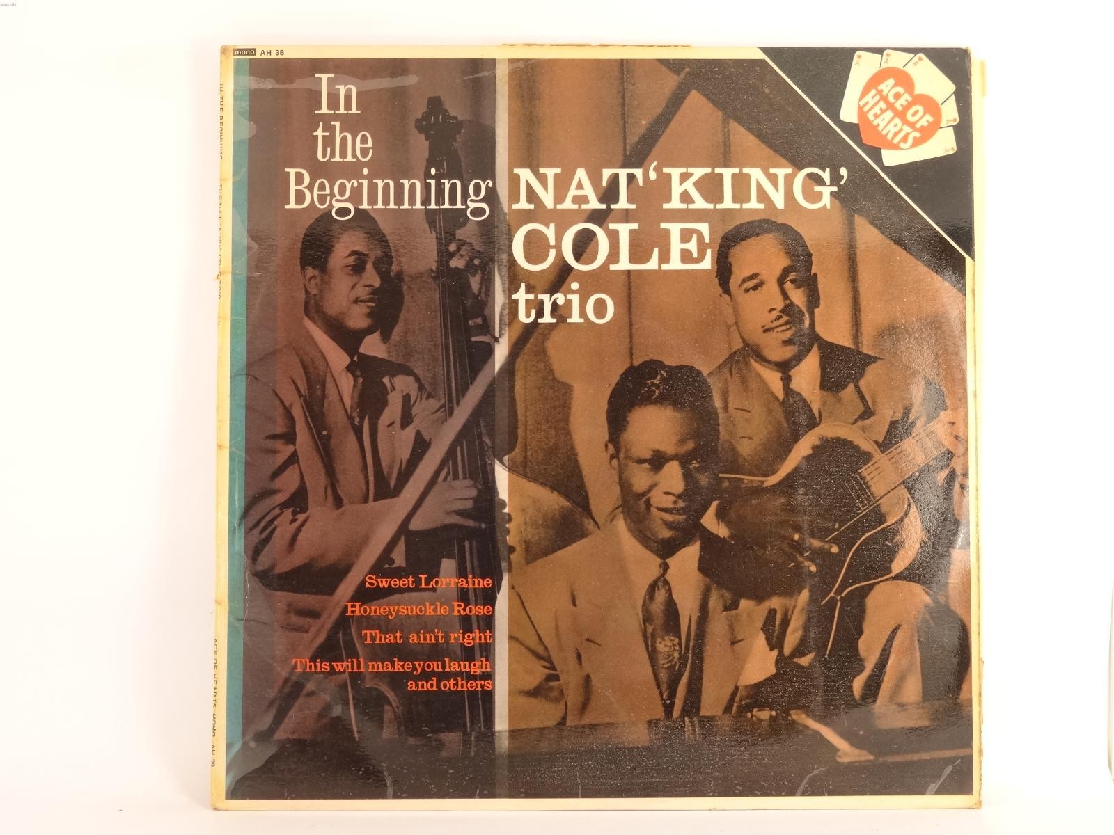 NAT KING COLE IN THE BEGINNING (360) 12 Track LP plus Picture Sleeve DECCA