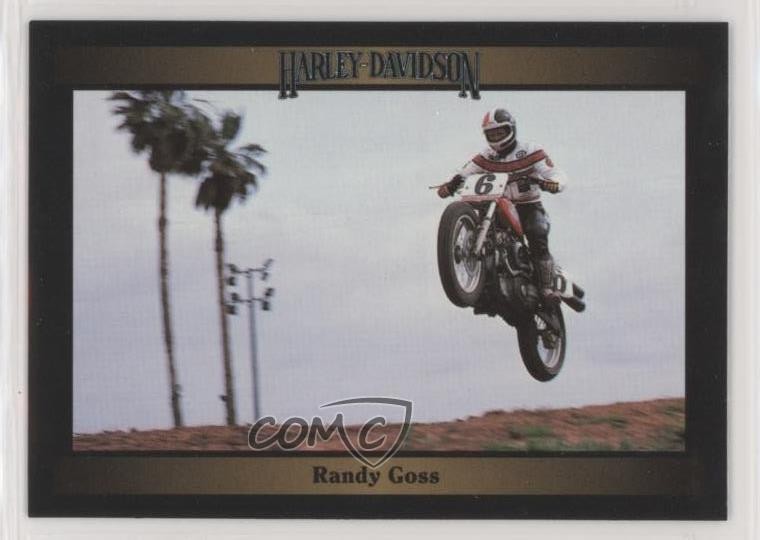 1992 Collect-A-Card Harley-Davidson Serie 1 Randy Goss #96 z6b