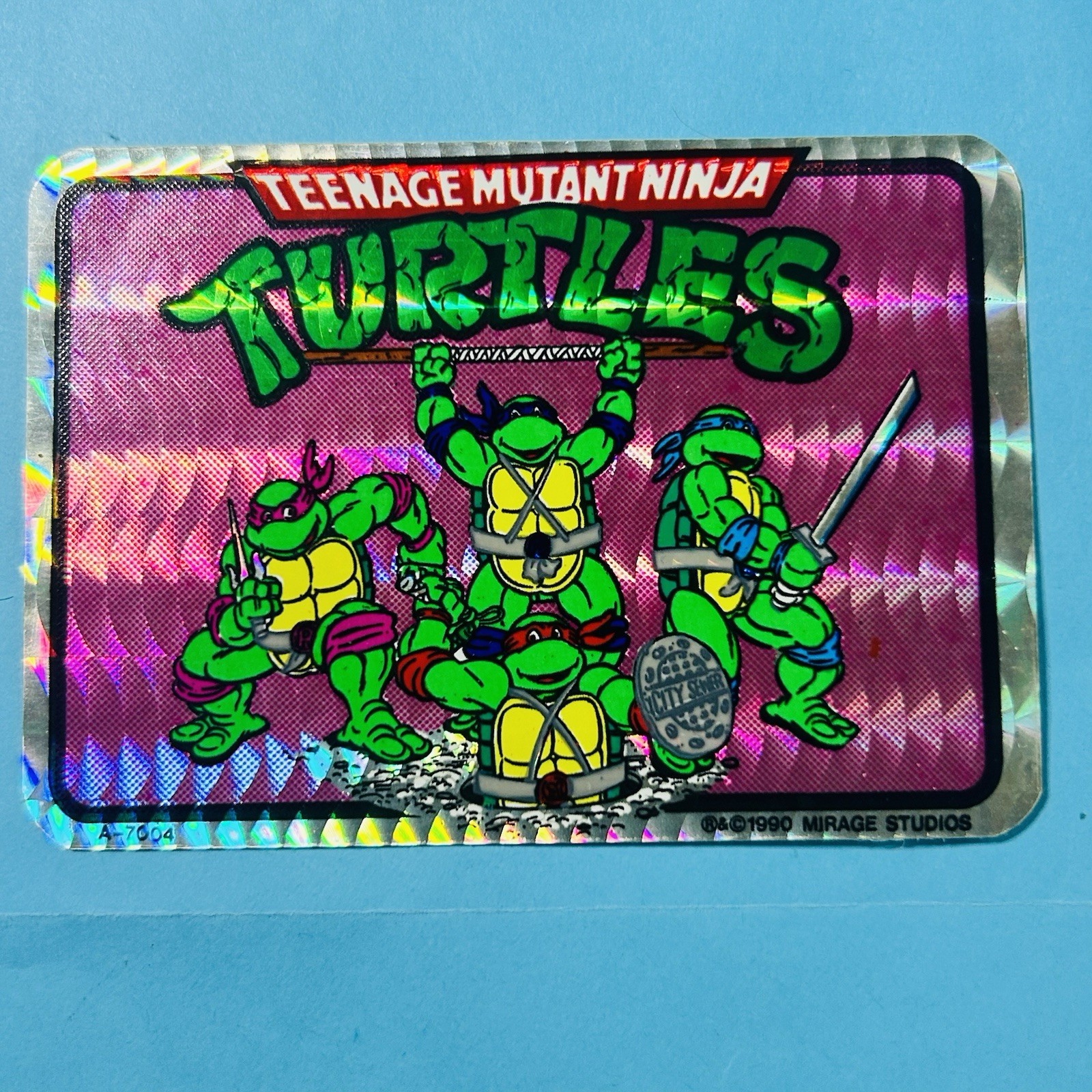 Adesivo distributore automatico vintage 1990 Mirage Teenage Mutant Ninja Turtles A-7004