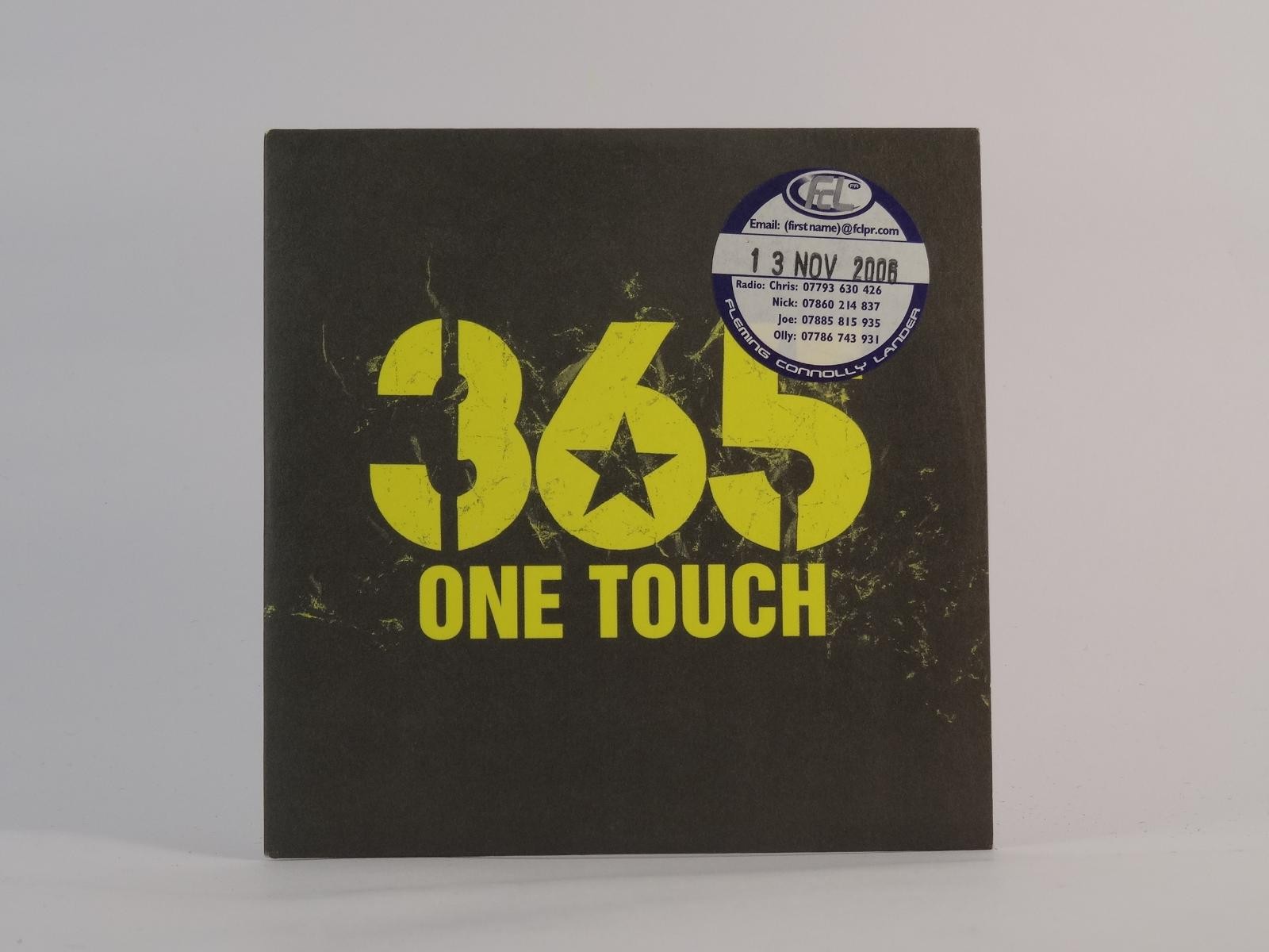 365 ONE TOUCH (E32) 1 Track Promo CD Single plus Card Sleeve 