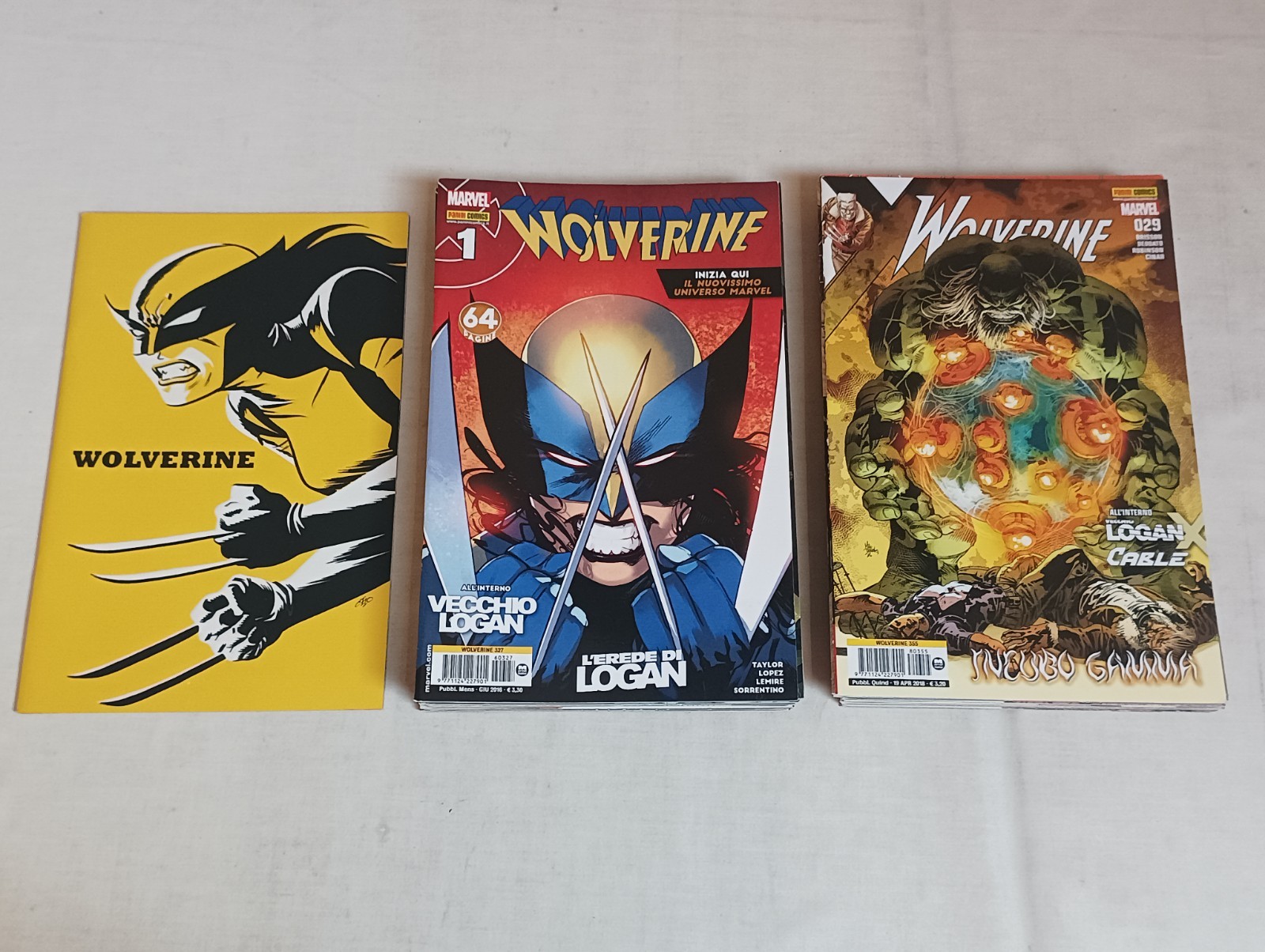 WOLVERINE SEQUENZA COMPLETA 1 - 29 ( 327 - 355 ) + n. 1 VARIANT del 2016 panini 