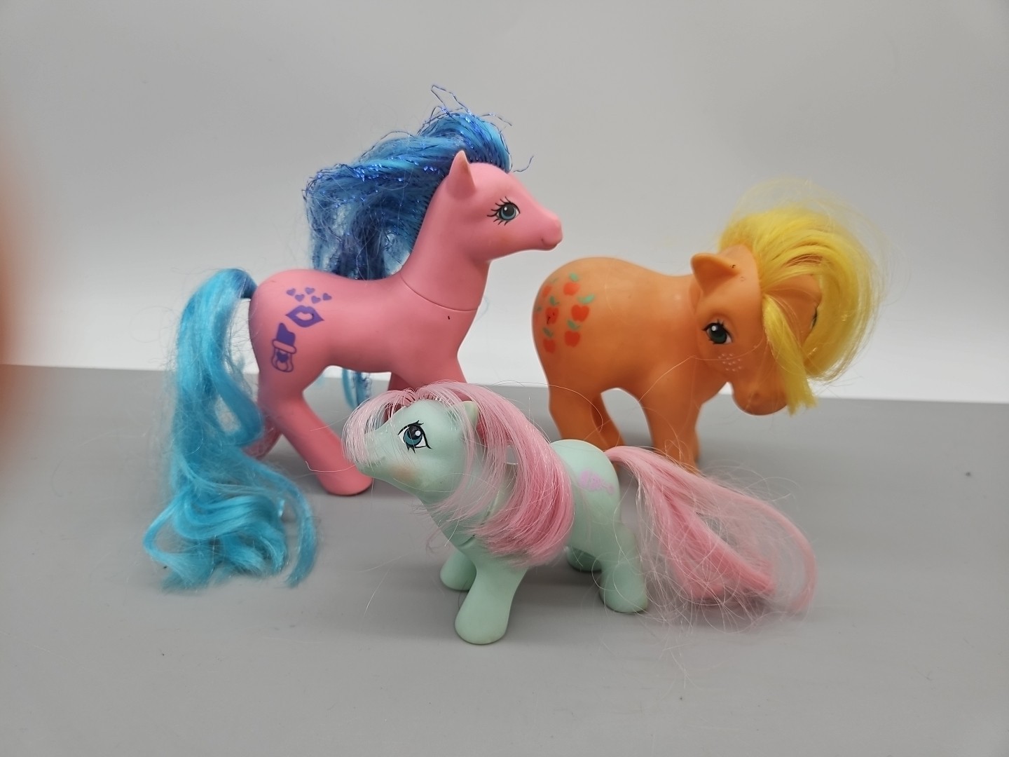 Vintage My Little Pony Sweet Kisses, coccole per bambini, Applejack manca la coda