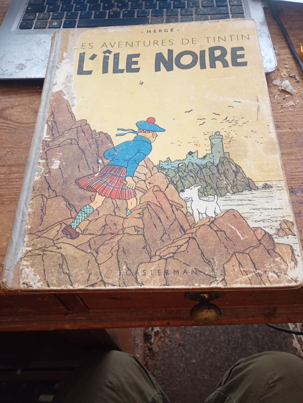l'île noire TINTIN HERGE casterman 1944