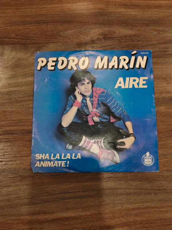 Vinyle 45T Pedro Marin - Aire / Sha La La Animate! 1980 Hispavox Disco Espagnol