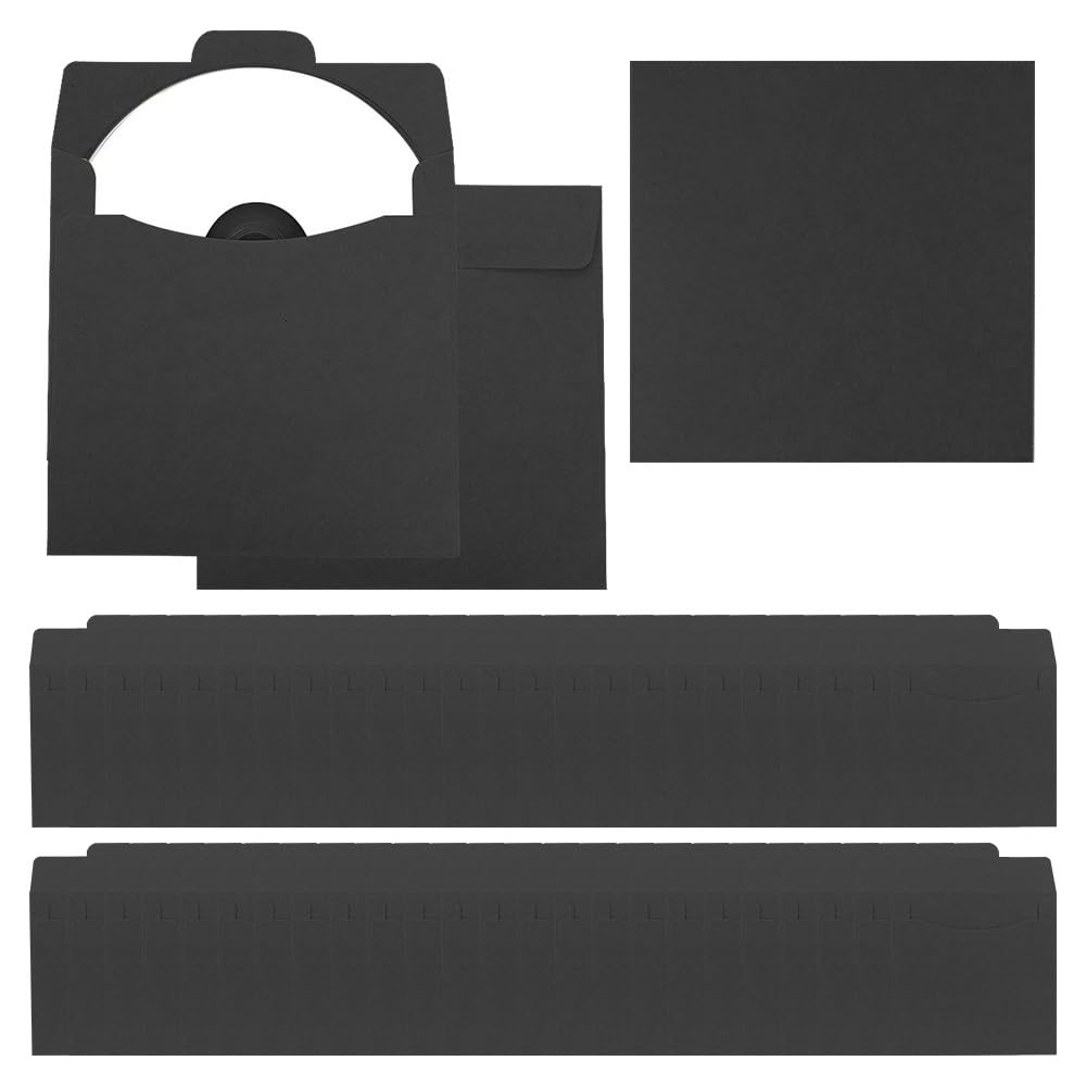 50 Fundas Pochettes Papier Kraft de Protection - 12 12cm 12,5x12,5cm