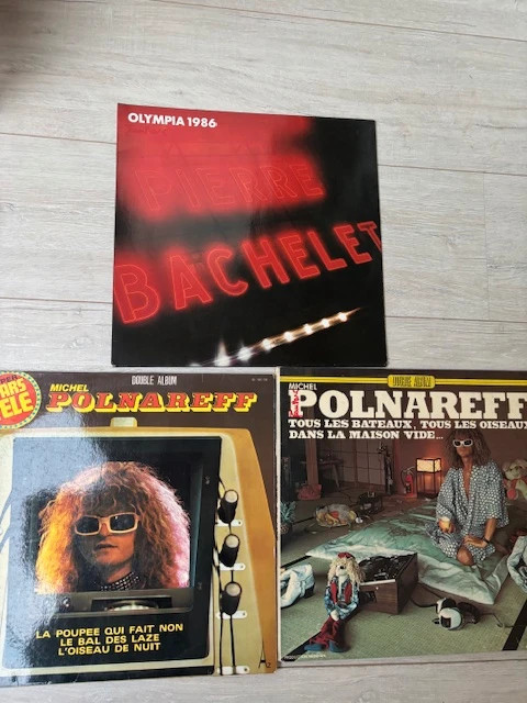 Lot vinyles Polnareff et Bachelet