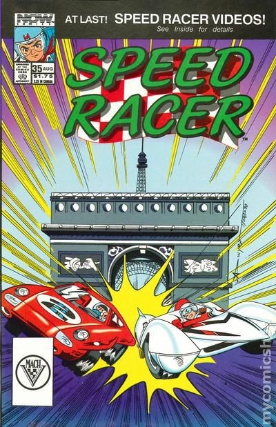 Speed Racer #35 FN- 5.5 1990 Immagine Stock Basso Grado