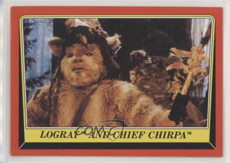1983 Topps Star Wars: ROTJ Logray e Chief Chirpa #85 09z5