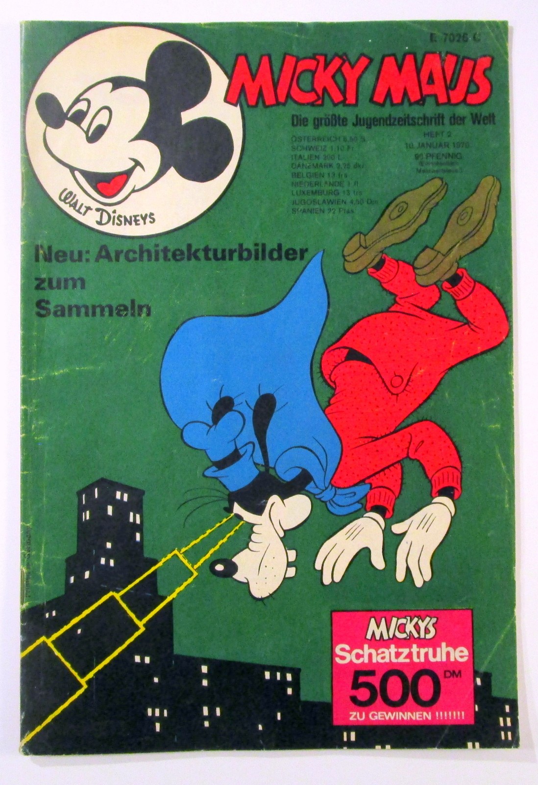 Topolino 1970 fascicolo 2 del 10 gennaio 1970 Walt Disney originale Ehapa Editore