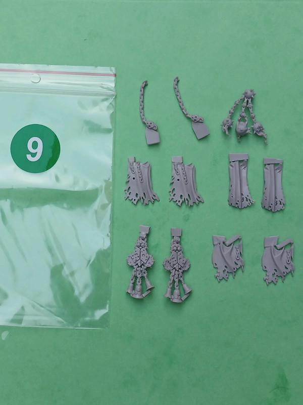 Warhammer 40k bitz marine de la peste décorations diverses