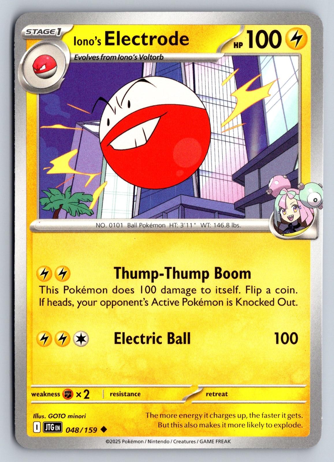 Elettrodo di Iono 048/159 Viaggio Insieme Pokemon minori