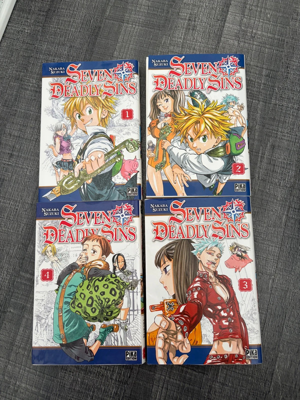 Lot de 4 tomes Seven Deadly Sins