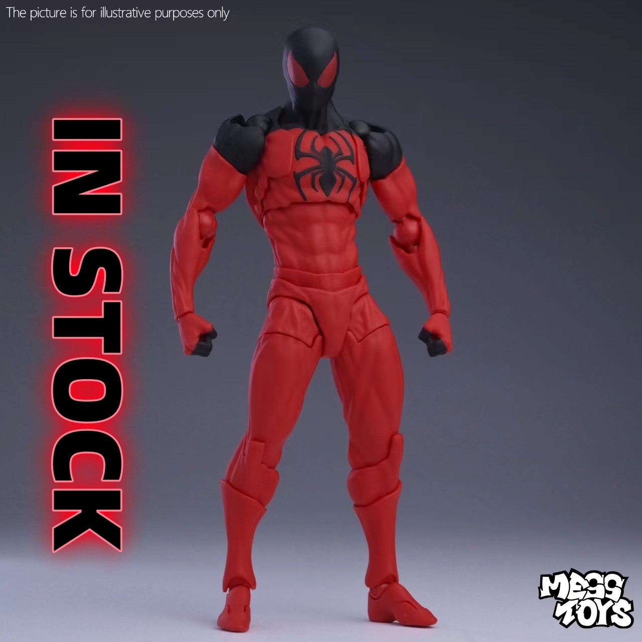 IN STOCK CT Toys Modellino Messtoys Spider-Man Kaine Parker Red Spider in scatola
