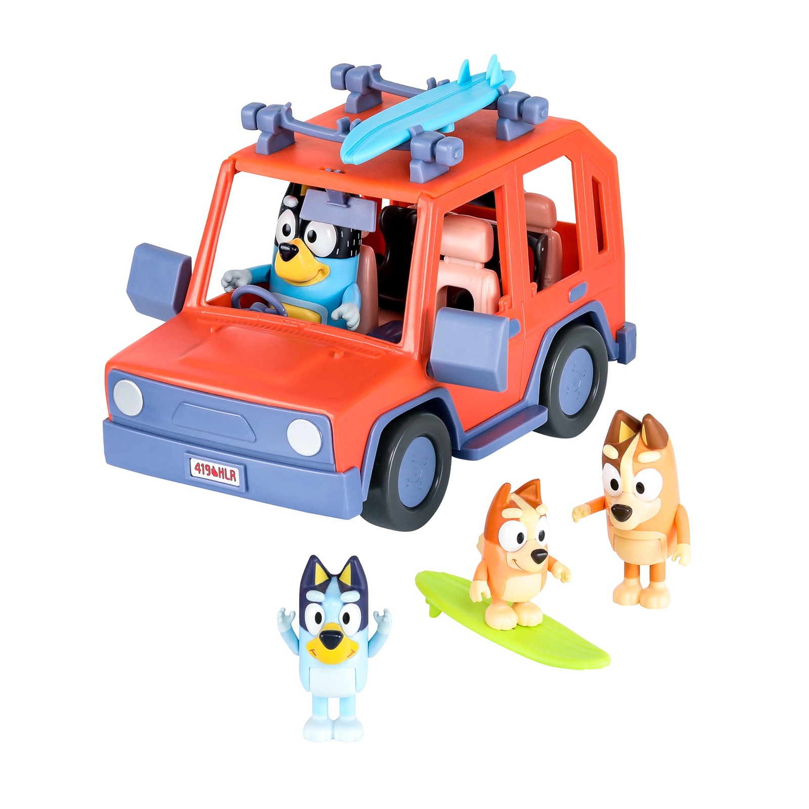 Bluey Family Vehicle Set di auto giocattolo per bambini 4x4