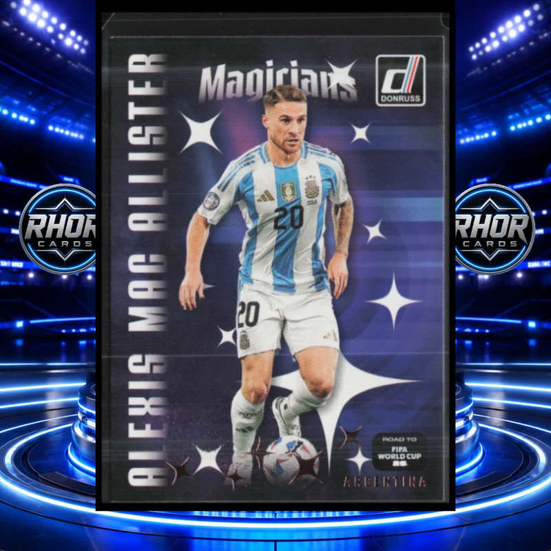 Alexis Mac Allister 2025-26 Donruss Camino a la Copa Mundial de la FIFA #7 Magos