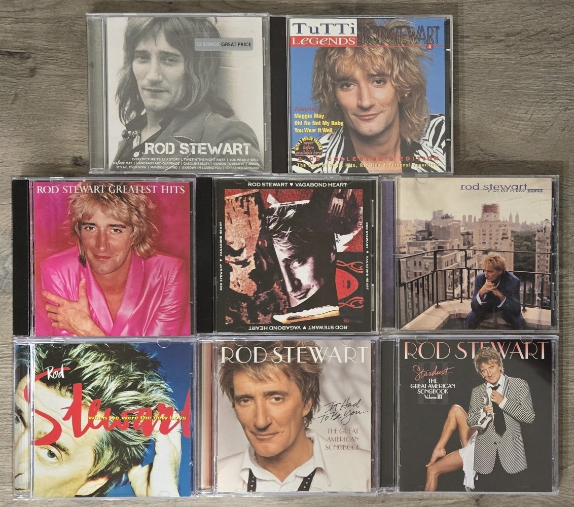 Rod Stewart 8 CD Lot 9 Discs Legends Icon Greatest Hits Great American Songbook