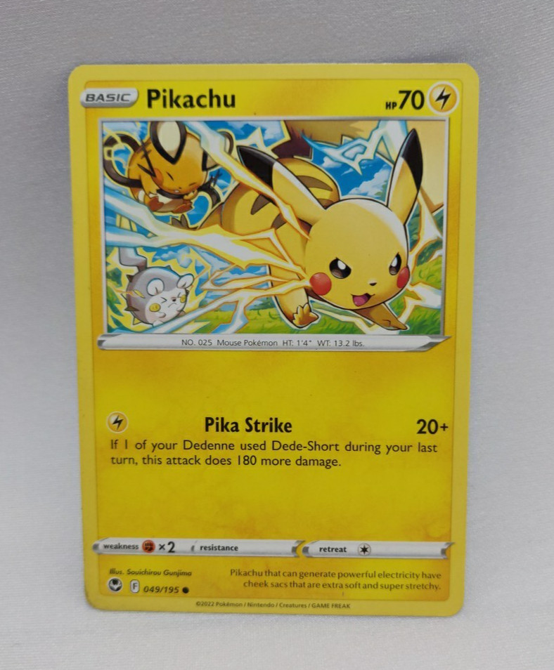 Carta Pokemon TCG: PIKACHU 49/195 | Comune | Tempesta d'Argento | 2022