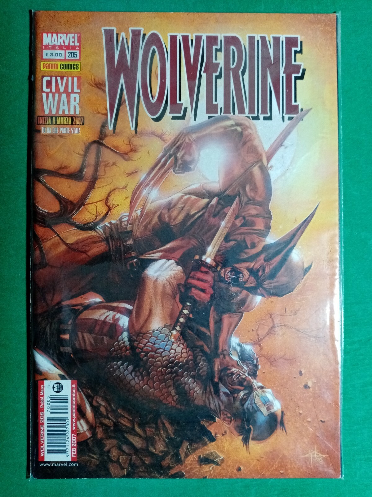 FUMETTO MARVEL  WOLVERINE  N.205 -NEW,EDICOLA-RIF.6134