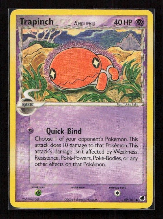 Trapinch 69/101 Frontiere del Drago Comune Pokemon quasi nuovo