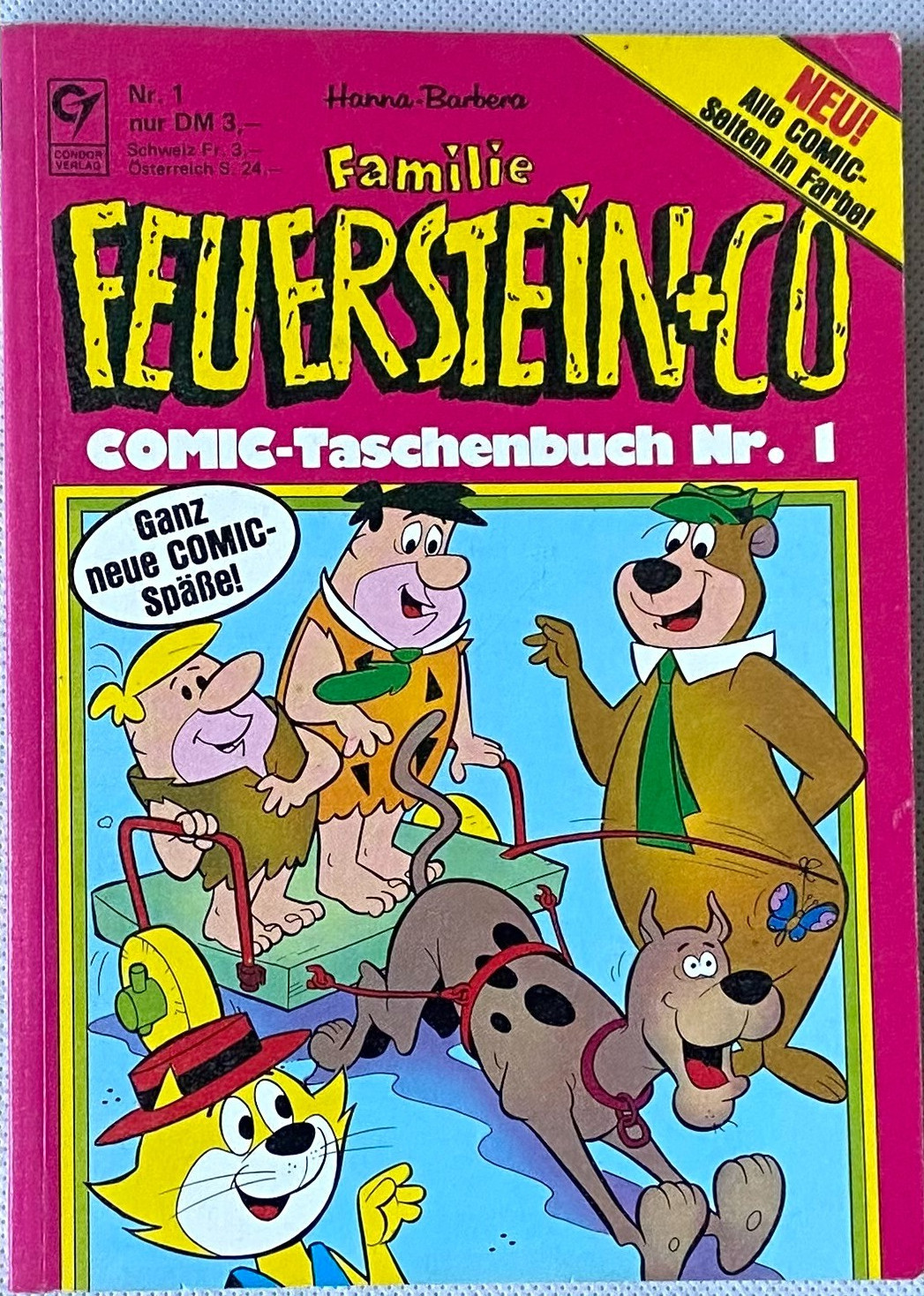 Famiglia Feuerstein+Co, fumetto tascabile n.1, 1978 Condor, buono
