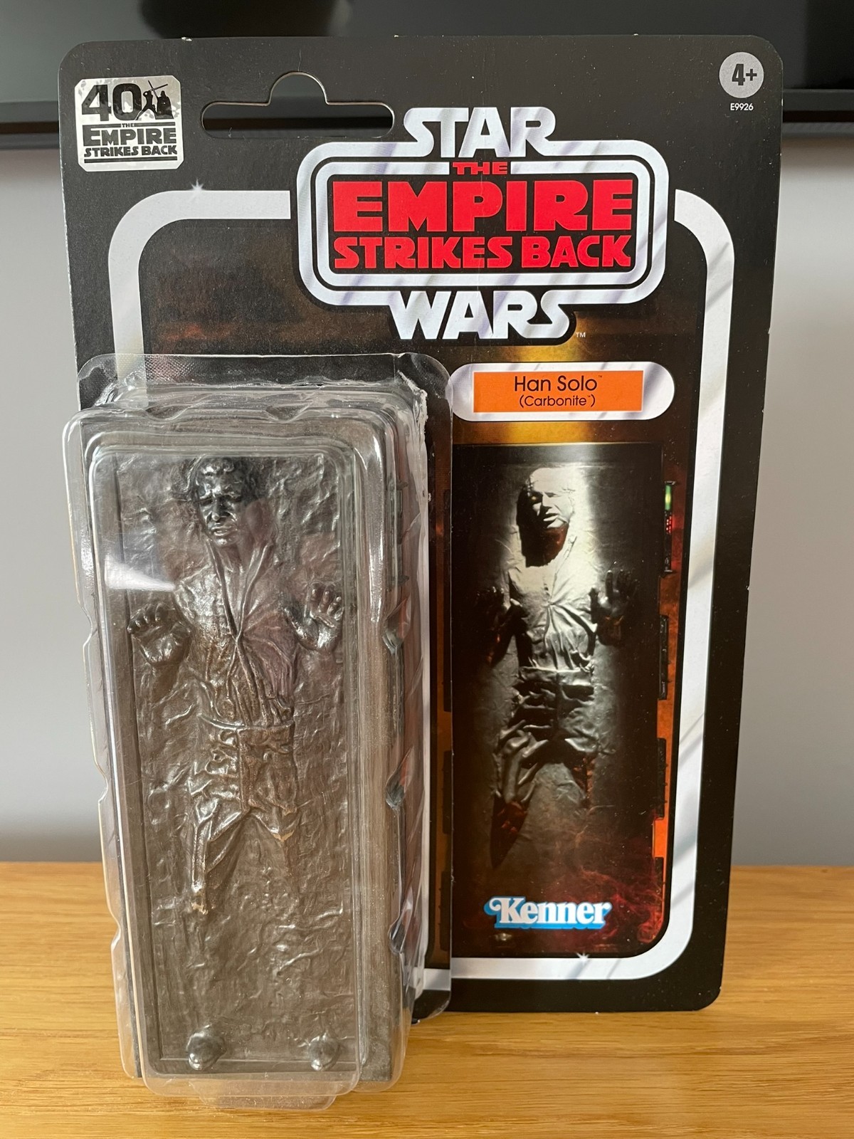 Star Wars Serie Nera Han Solo Carbonite 40° Completo al 100%