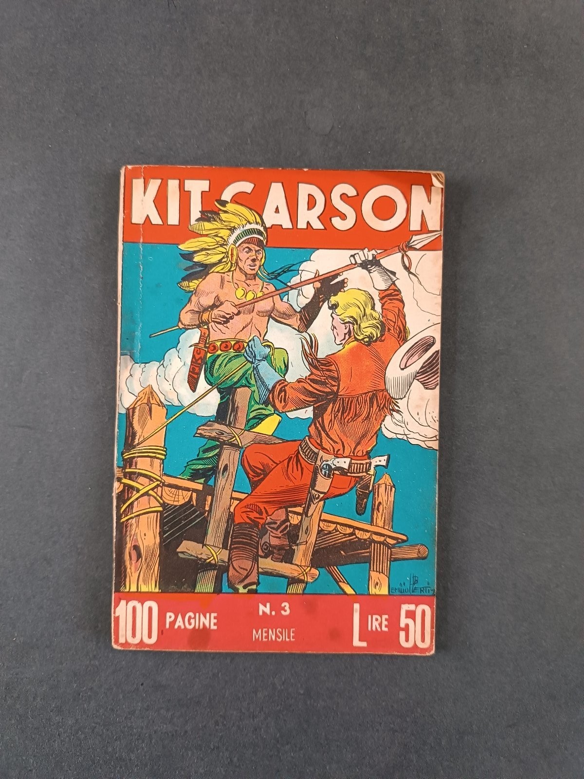 Fumetto Kit Carson Super west n.3 Edizioni Dardo 1954