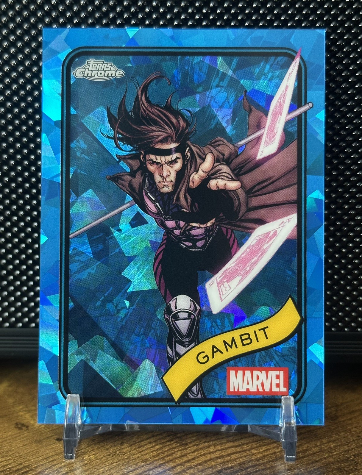 2025 Topps Chrome Marvel Sapphire #105 Gambit