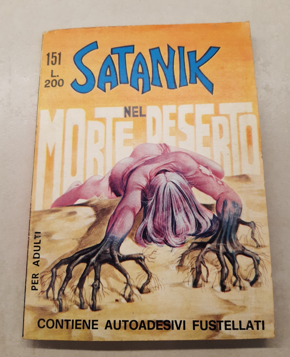 Satanik 151 originale corno  del 1970 con adesivi ottimo edicola vedi foto