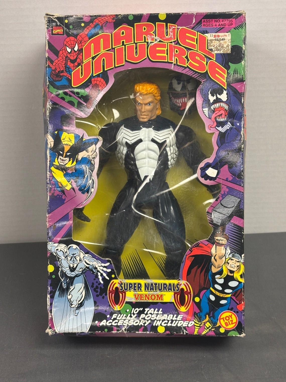 Toy Biz Marvel Universe Super Naturals Venom 10 pollici personaggio in scatola 47792