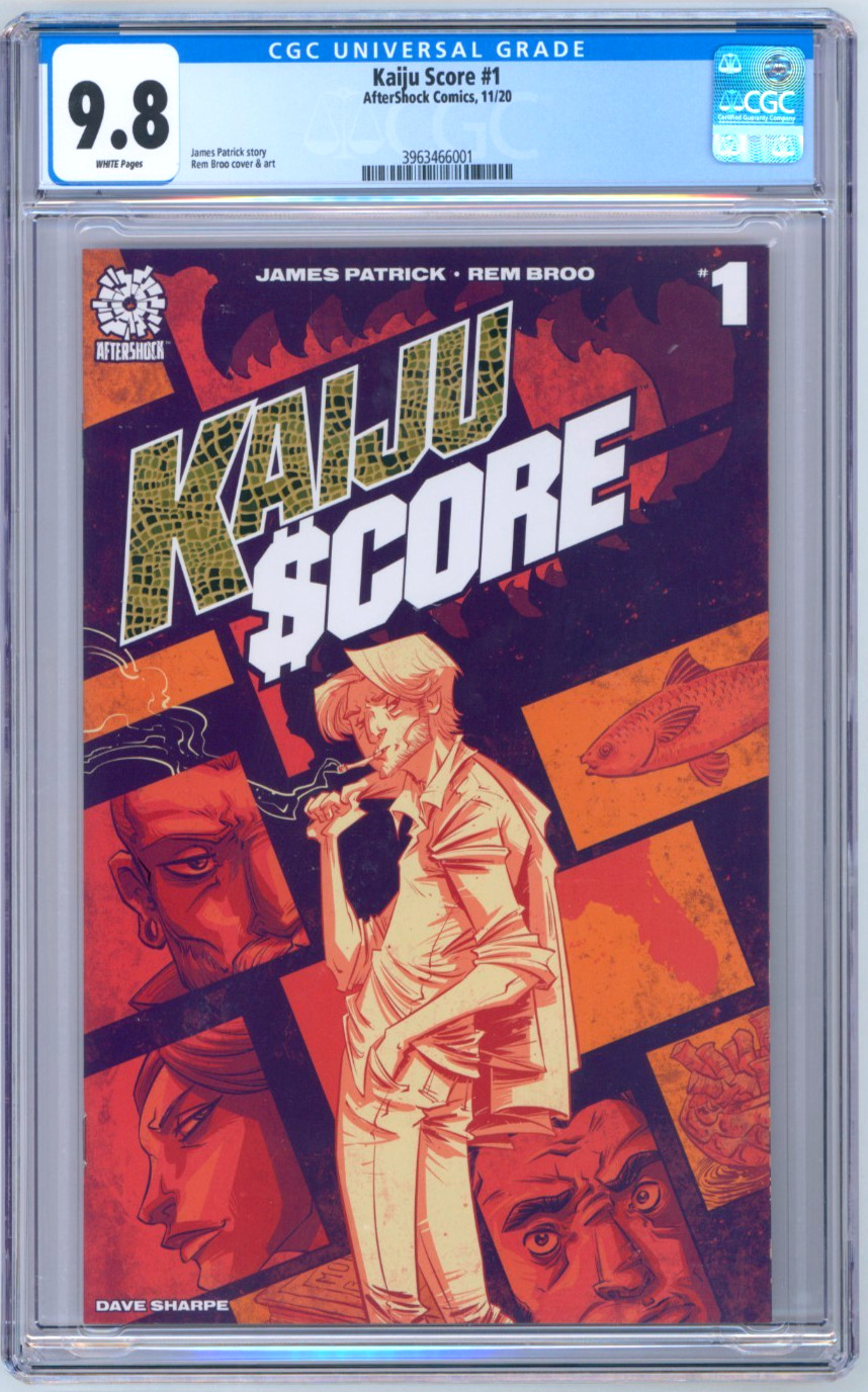 Kaiju Score #1 CGC 9.8 Cover A Aftershock Comics 2020 prima stampa Sony Film in arrivo