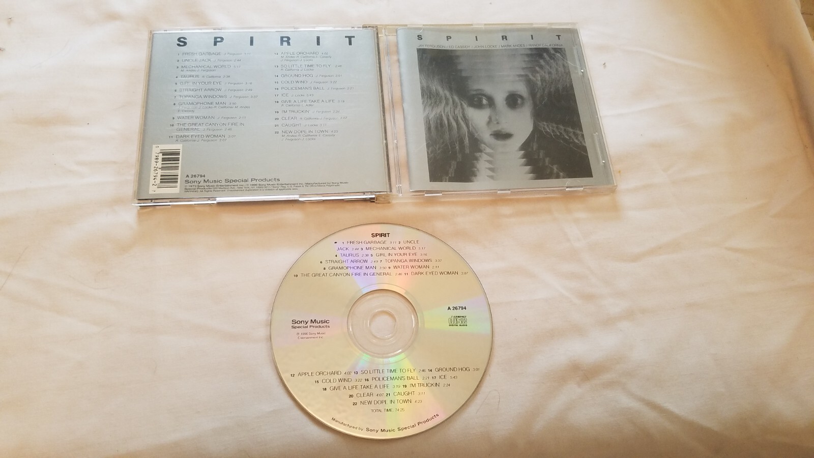 Spirit by SPIRIT 1996 Sony Special Music Products CD of 1973 Release 22 Tracks
