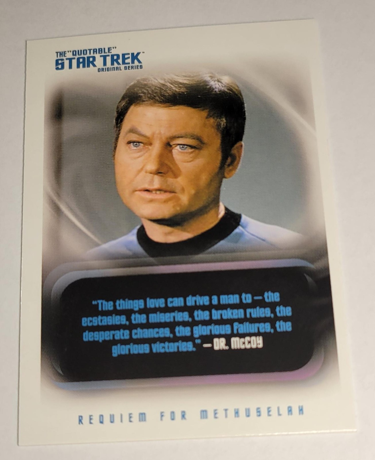 Carta Vintage 2004 Rittenhouse Quotable Star Trek Serie Originale #86 Spock McCoy